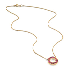 Ruby Circle of Life Necklace