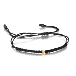 Solitaire Diamond Cord Bracelet