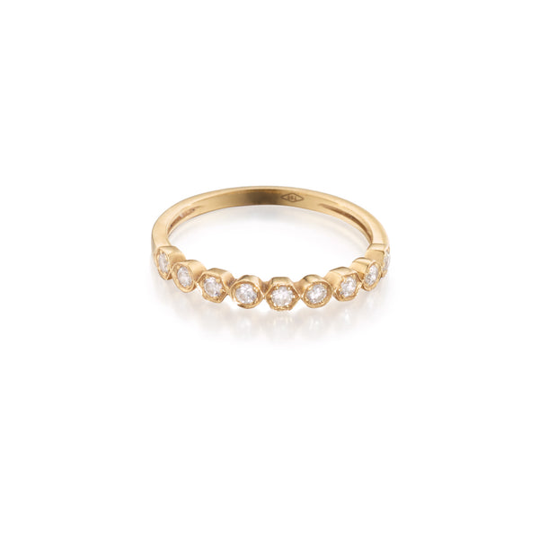 Diamond Hexagon Stackable Ring – Madhuri Parson | New York