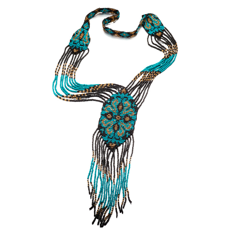 Turquoise Water Beaded Necklace