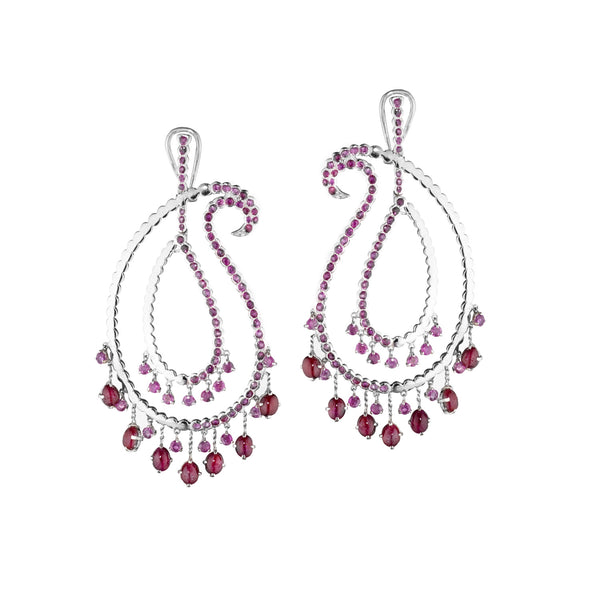 Ruby Paisley Duo Earrings