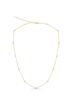 Petite Akoya Cultured Pearl Chain Necklace