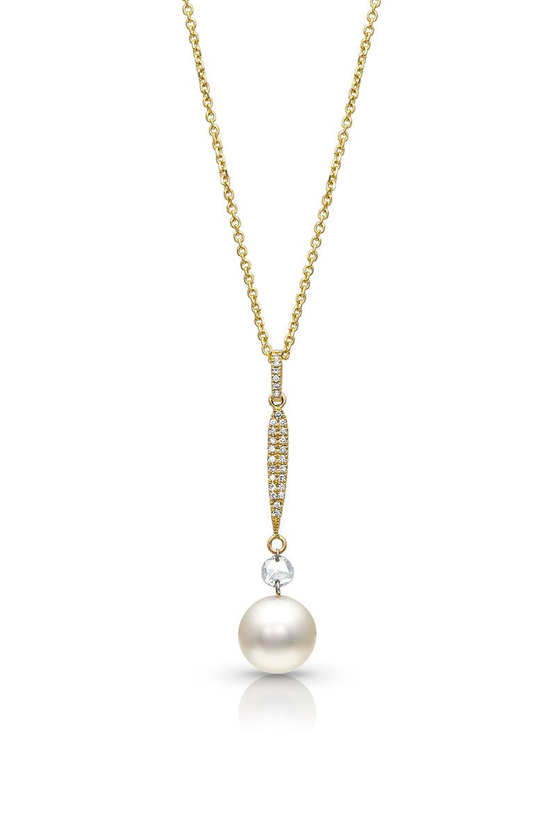 Cultured pearl on sale drop necklace