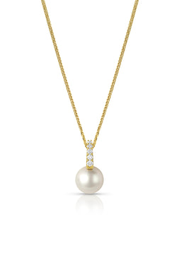 South Sea Pearl Diamond Drop Necklace