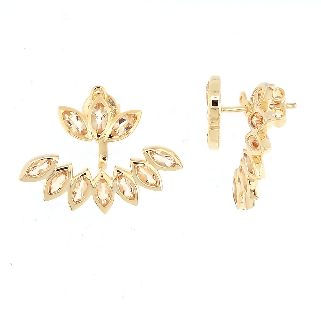 Yellow hot sale jacket earrings